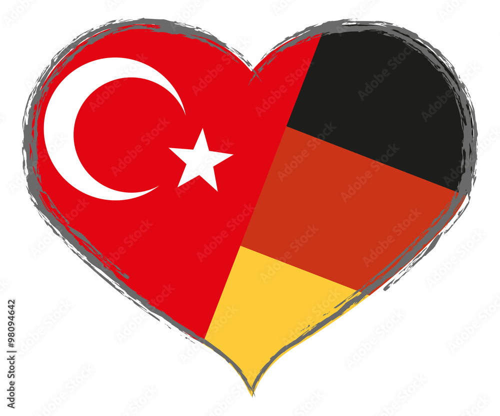 Herz Deutschtürkische Freundschaft Adobe Stock