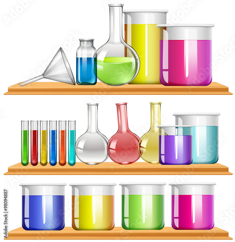 Lab equipment filled with chemical