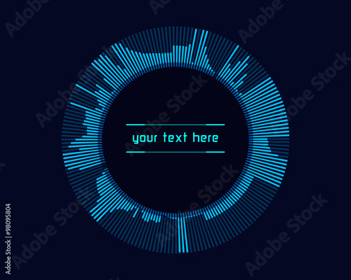 Abstract futuristic infographics