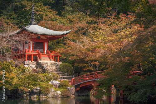 Daigoji temple on a sunny day of early autumn 2015, Kyoto, Japan.