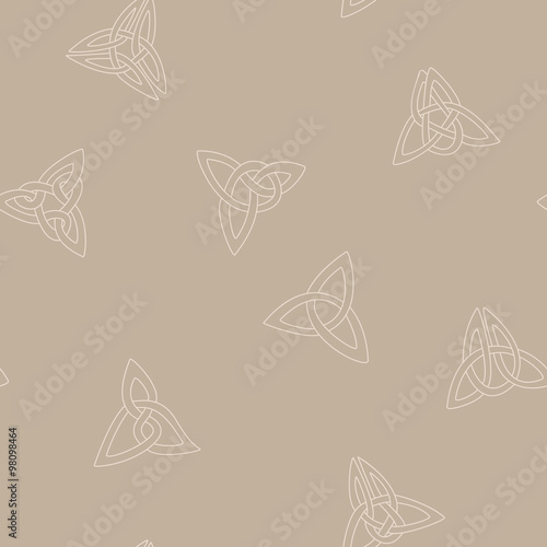 Seamless background with Celtic geometric ornament for your design