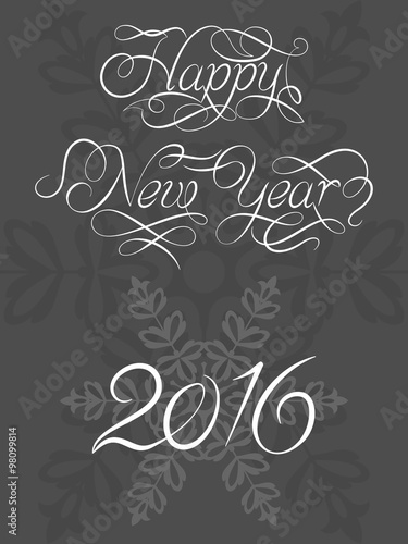 2016 New Year Calligraphy Design