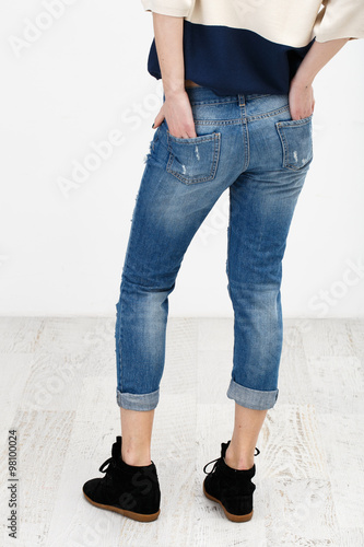 Young Woman in jeans