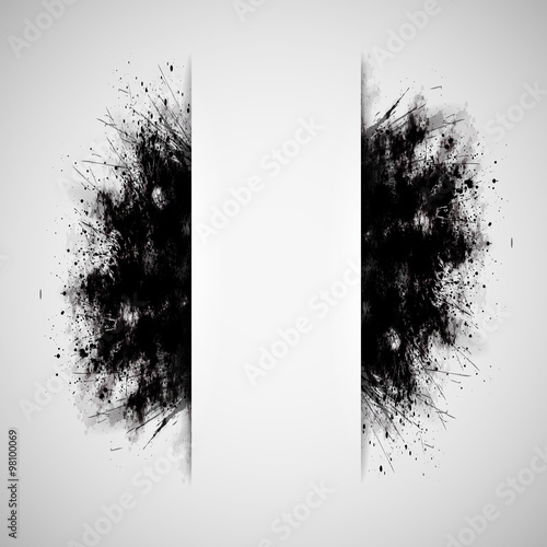 cloud explosion of black dirt grunge style