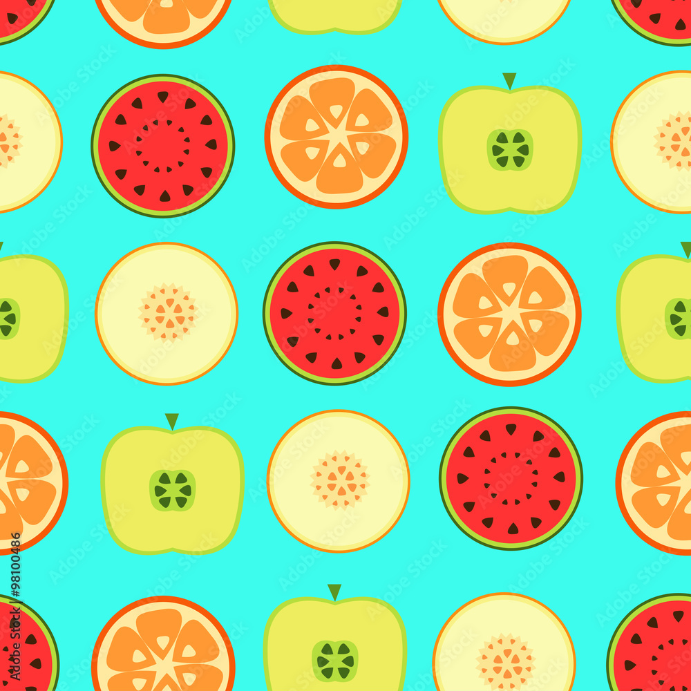Seamless pattern with fruits Seamless pattern with fruits