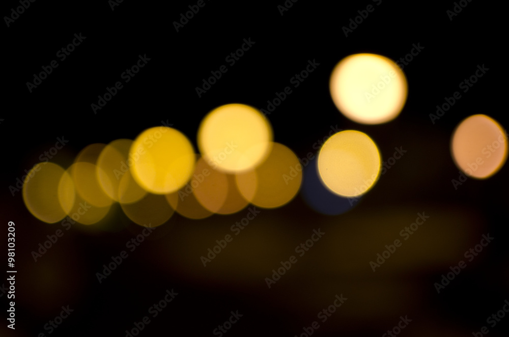Fototapeta premium Street lights bokeh