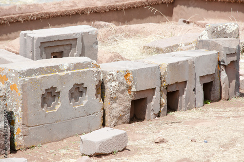 Puma Punku Stone Carvings - Bolivia photo