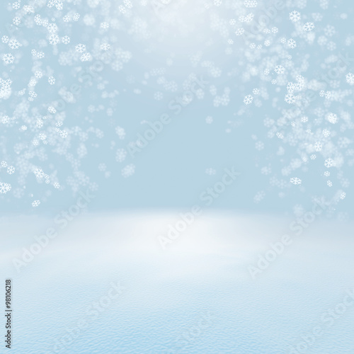 snow Christmas background © rakchai