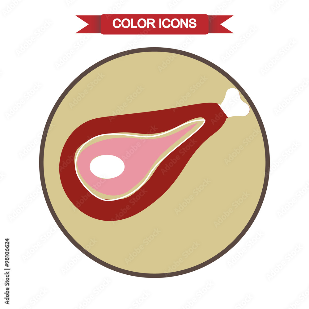 A piece of meat icon A piece of meat icon