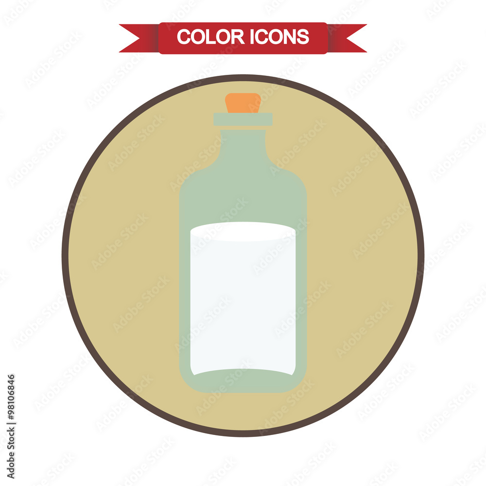 A bottle of milk icon A bottle of milk icon