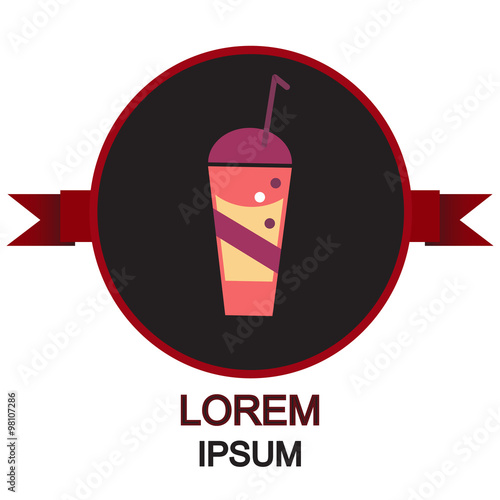 Glass of drink icon