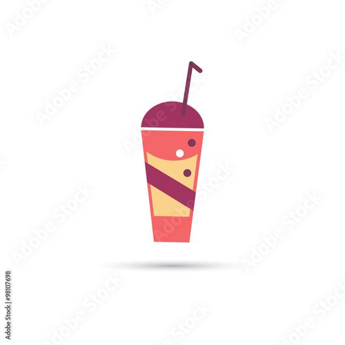 Glass of drink icon