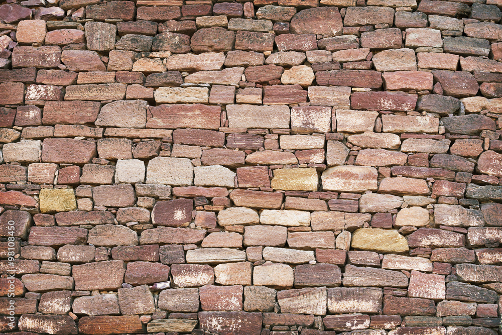 Fototapeta premium Surface of the walls of ancient ruins. Bacground