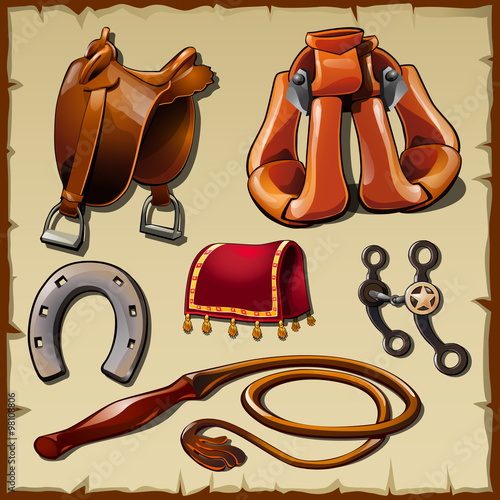 Equipment of the rider, sx vector items
