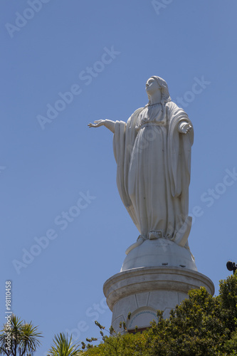Virgin Mary Statue on Cerro San Cristobal, Santiago de Chile