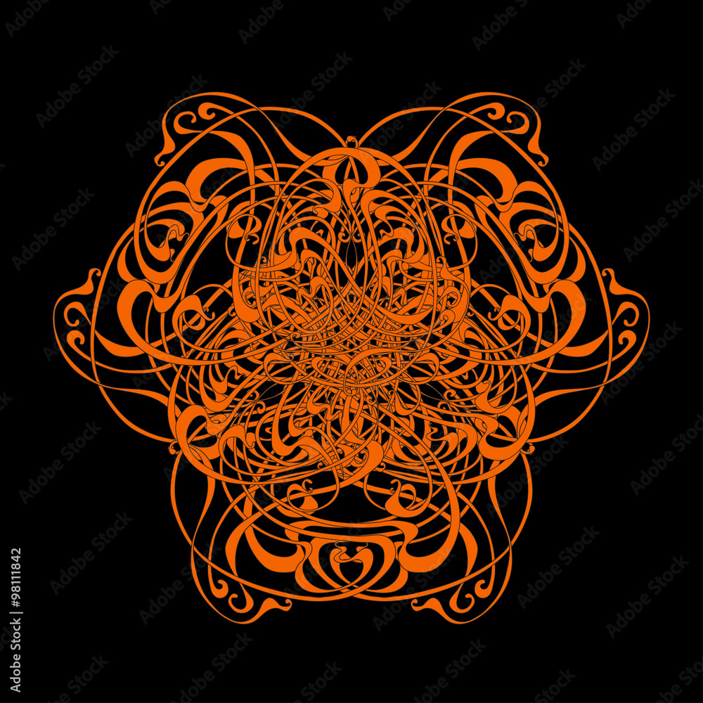 Fototapeta premium Round Pattern Art Nouveau