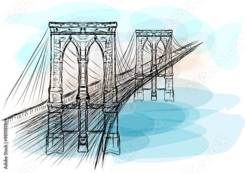 Obrazy Most Brookliński  brooklyn-bridge