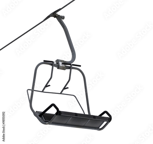 Chair-lift isolated on white
