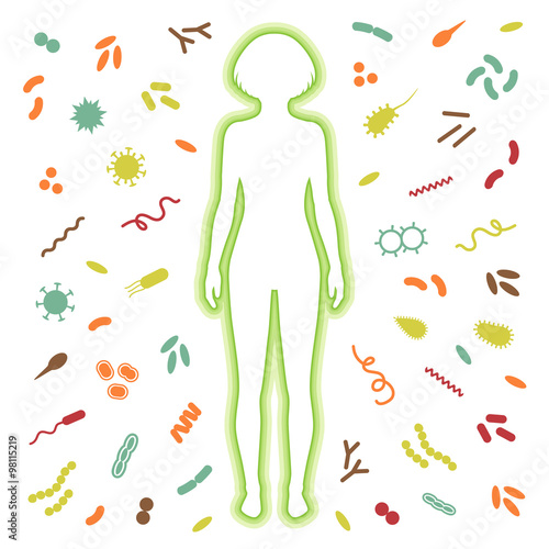 immune protection system. bacteria, virus  infection 