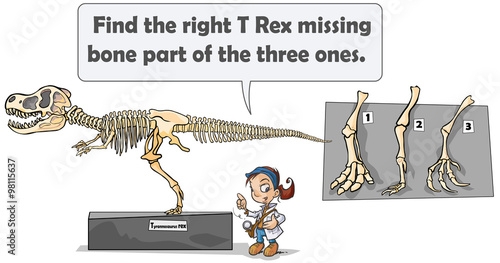Dinosaur skeleton game.
