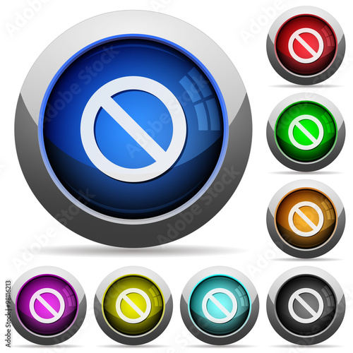 Blocked button set