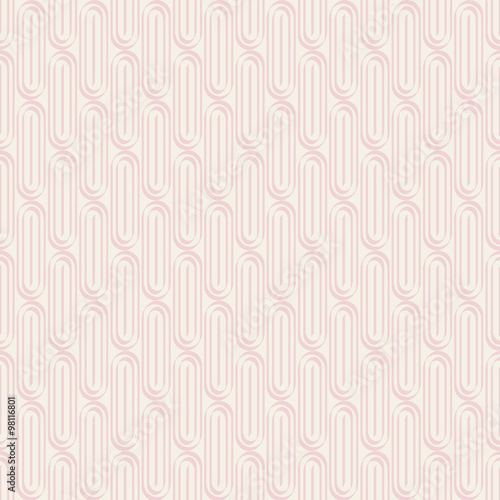Vector seamless pattern. Modern stylish texture. Repeating geometric shapes in rose quartz colors.