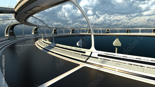 Fototapeta Naklejka Na Ścianę i Meble -  宇宙ステーション