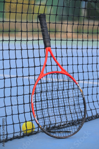The image of tennis ball and tennis racket © Dmitry Vereshchagin