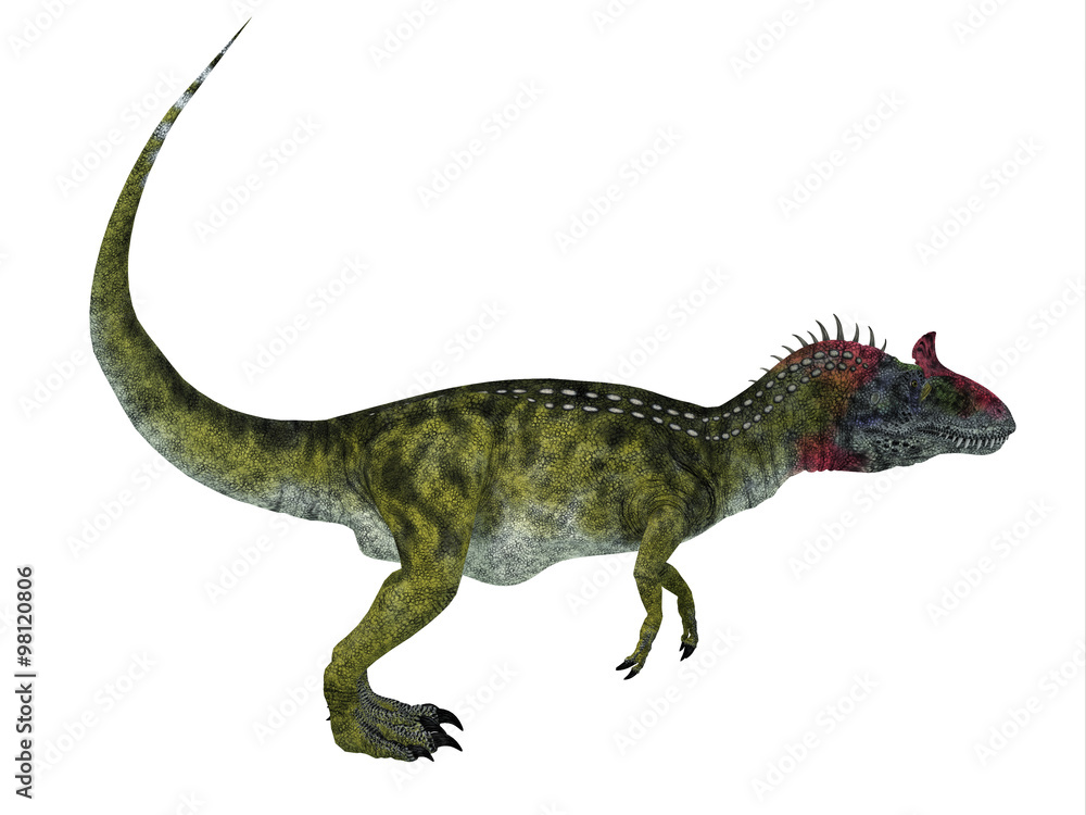 Cryolophosaurus Side Profile - Cryolophosaurus was a theropod dinosaur that lived in Antarctica during the Jurassic Period.