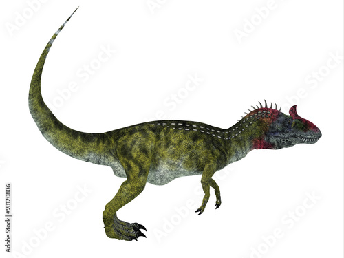 Cryolophosaurus Side Profile - Cryolophosaurus was a theropod dinosaur that lived in Antarctica during the Jurassic Period. © Catmando