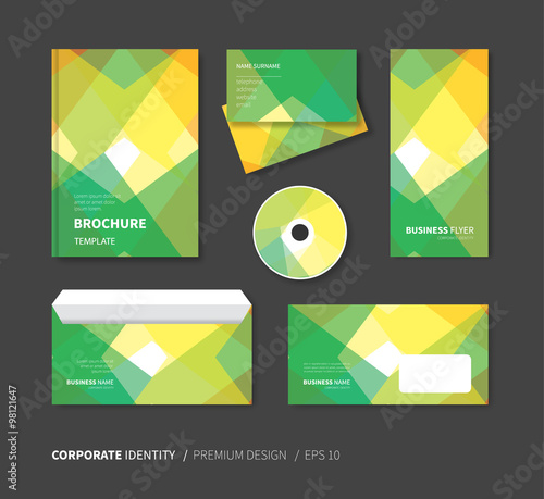corporate identity set for business