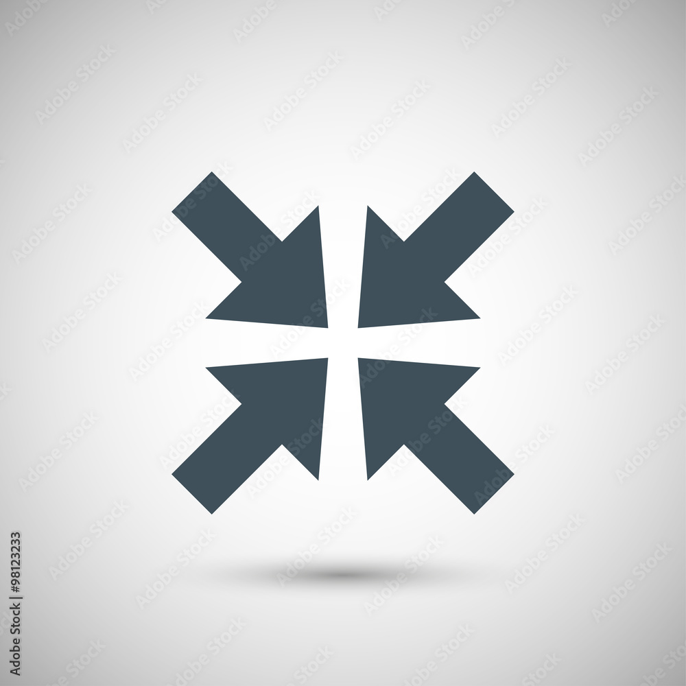 Obraz premium Four blue vector arrow