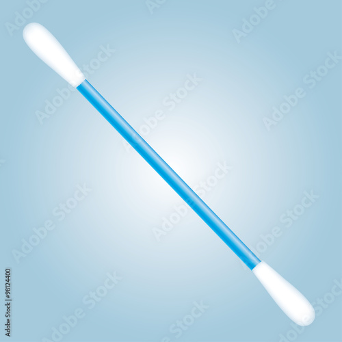 Object utensil flexible rod with cotton swab