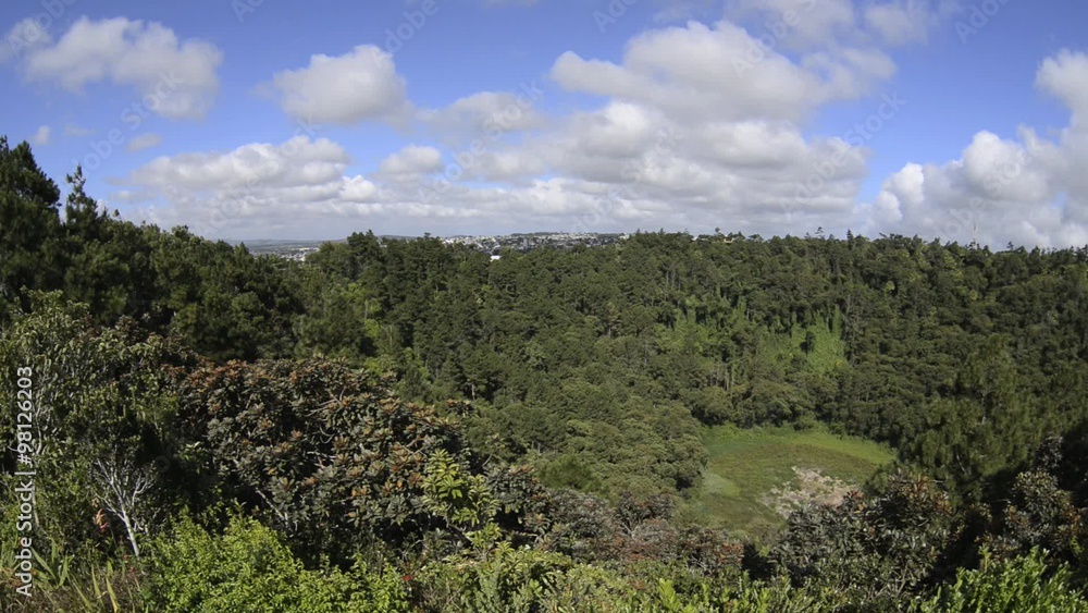 View to the prehistoric volcanic crater in Curepipe, Mauritius. View to the prehistoric volcanic crater in Curepipe, Mauritius.