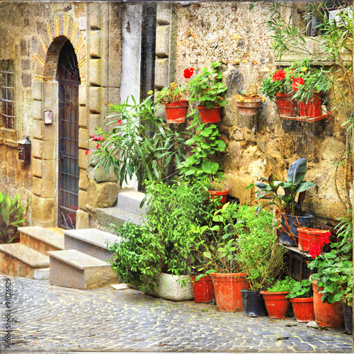 charming old streets of Italian villages