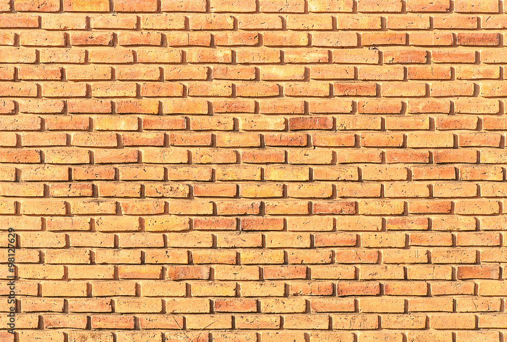 Orange brick wall texture for background use Orange brick wall texture for background use