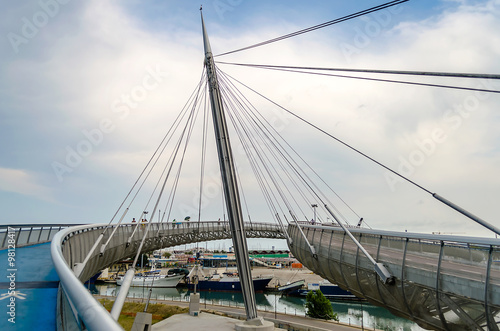 Bridge of the Sea, iconic landmark in Pescara, Italy