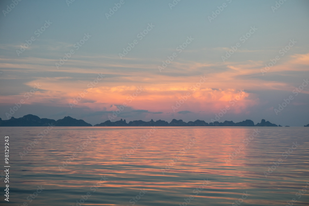 Colorful Clouds and Islands in Raja Ampat