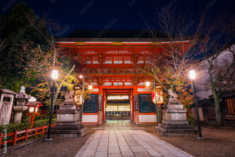 京都　八坂神社　夜景