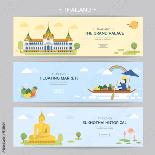 Thailand concept banners