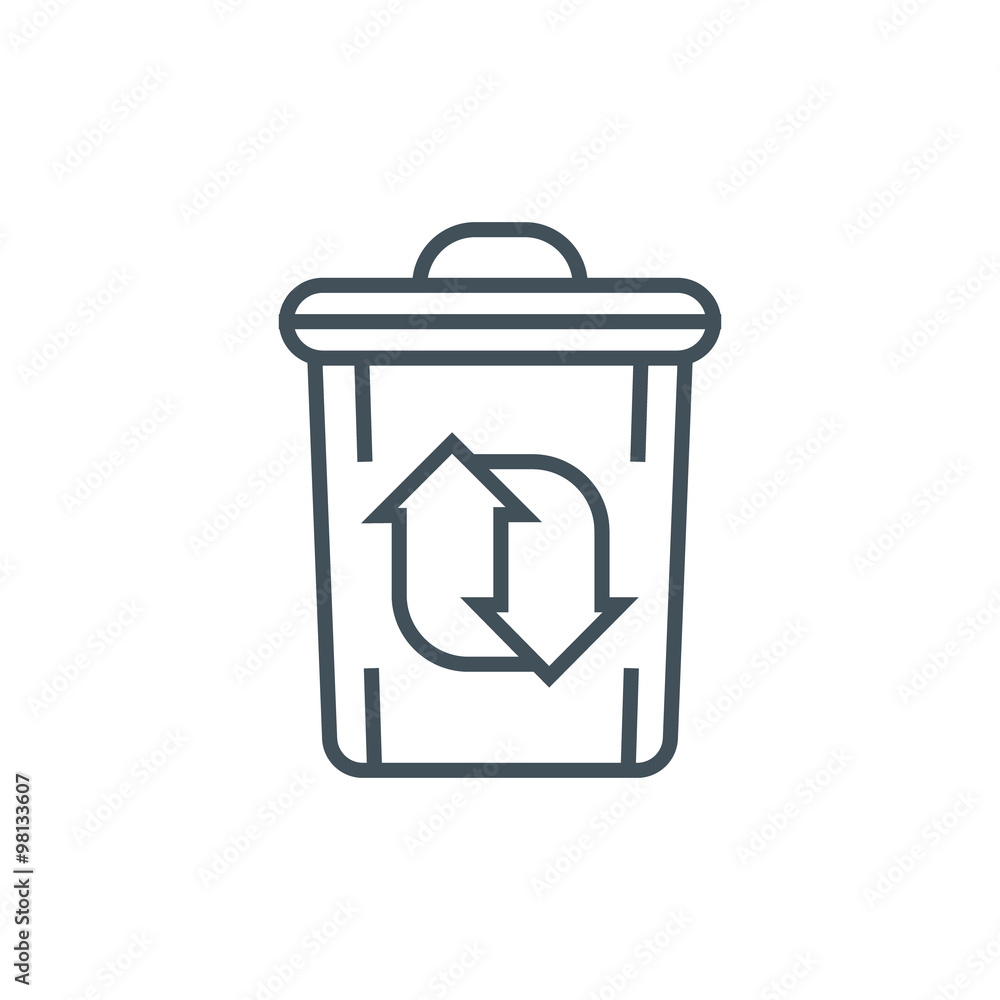 Recycling center icon Recycling center icon