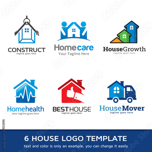 House Business Logo Template Design Vector