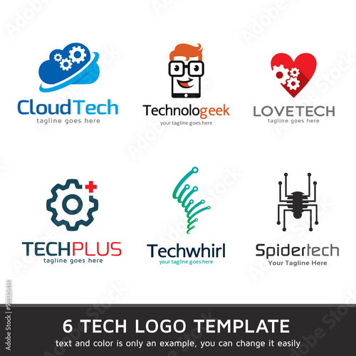 Technology Logo Template Design Vector