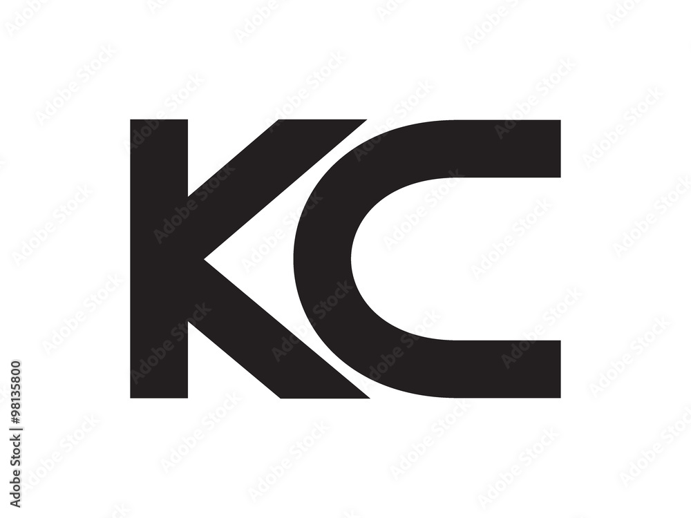 KC Letter Identity Monogram Logo KC Letter Identity Monogram Logo