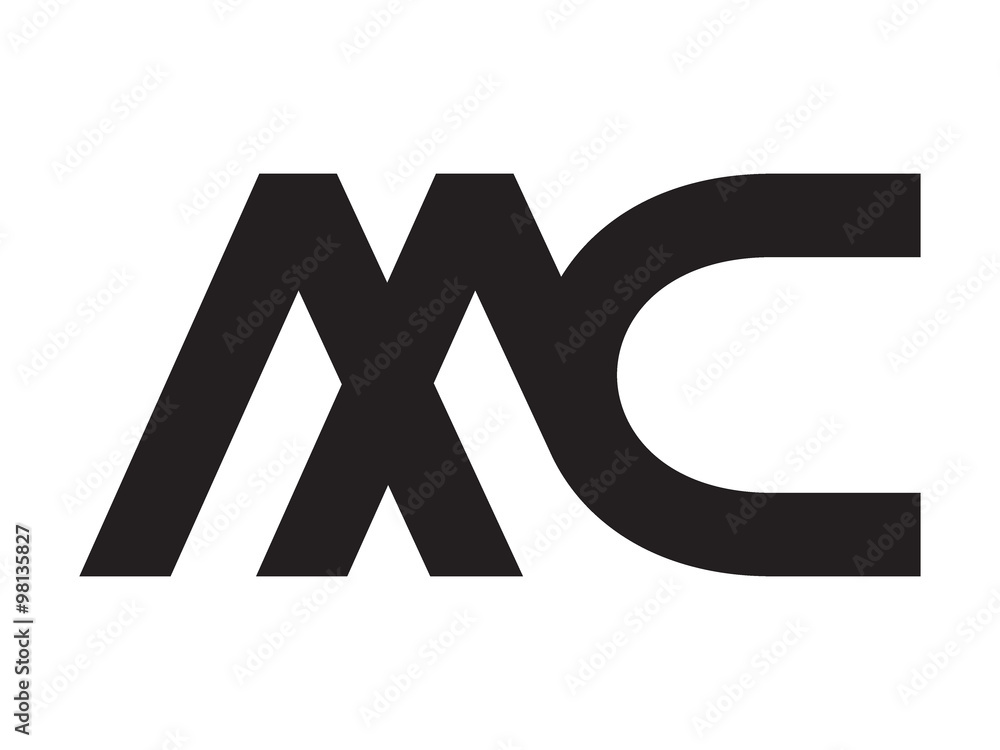 MC Letter Identity Monogram Logo Stock Vector | Adobe Stock