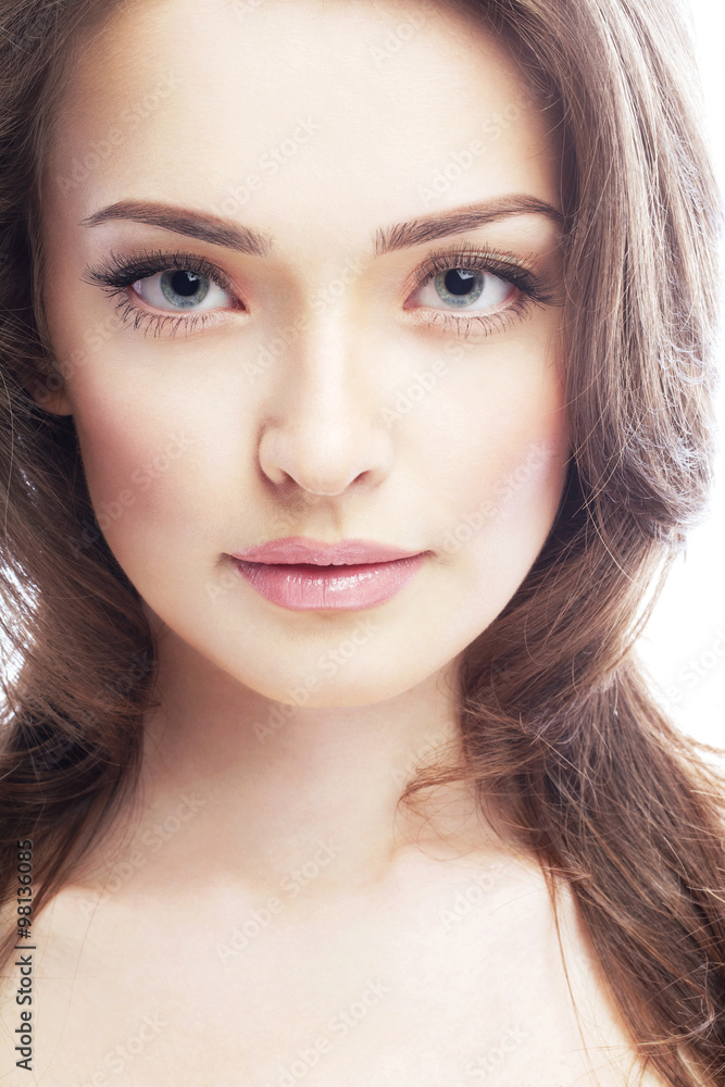 Obraz premium Beautiful passionate girl with a pretty face