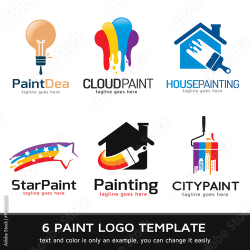 Paint Logo Template Design Vector