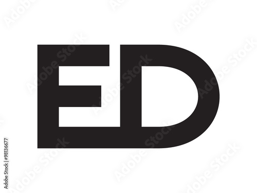 ED Letter Identity Monogram Logo