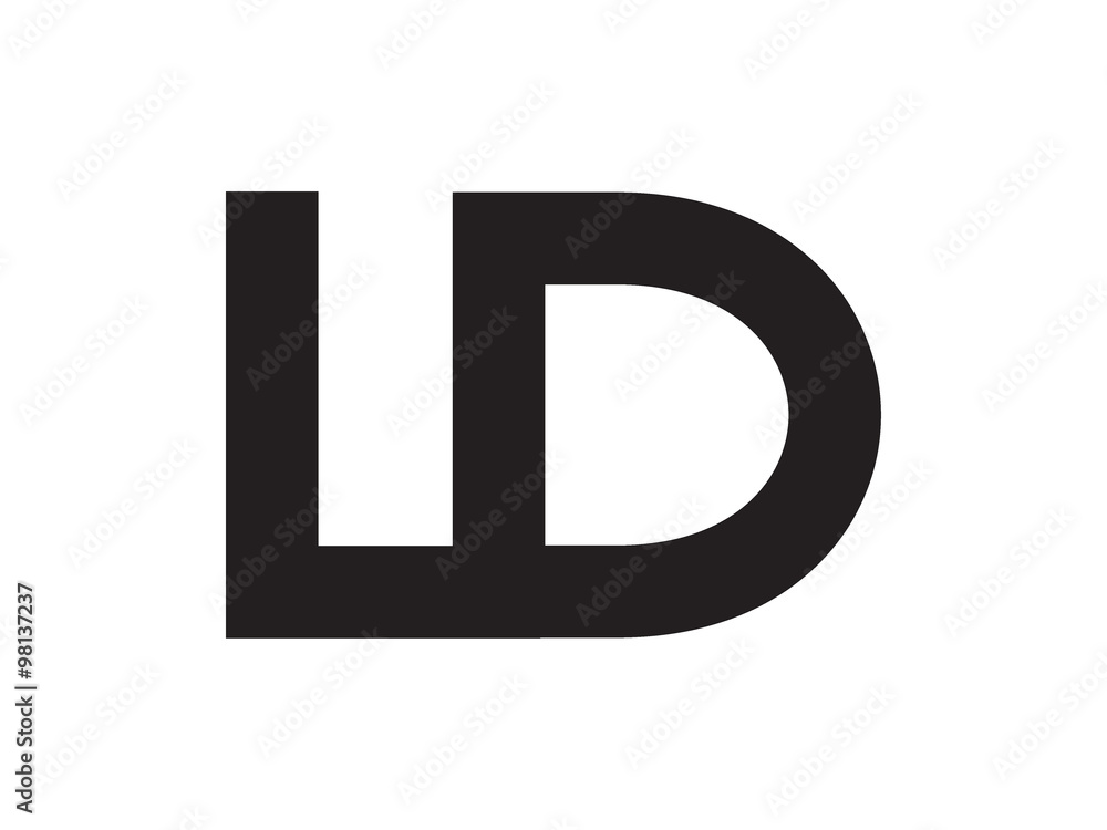 LD Letter Identity Monogram Logo LD Letter Identity Monogram Logo