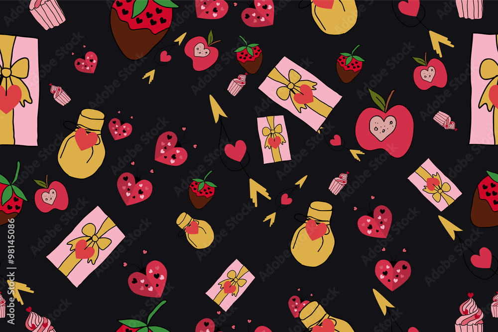 Vector celebratory love pattern Vector celebratory love pattern